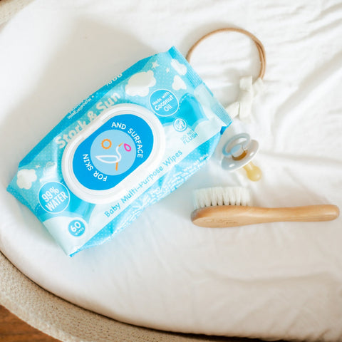 2 in 1 Baby Wipes for Both Skin and Surface- 18 pack