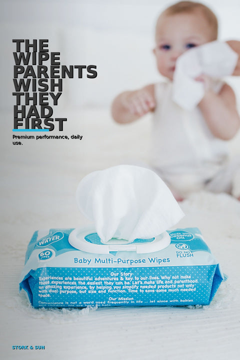 Stork & Sun PFAS-Free Baby Wipes — Double Pack